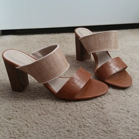 Nickels Brown and Cream Heels Size 8 - Picture 1 of 8